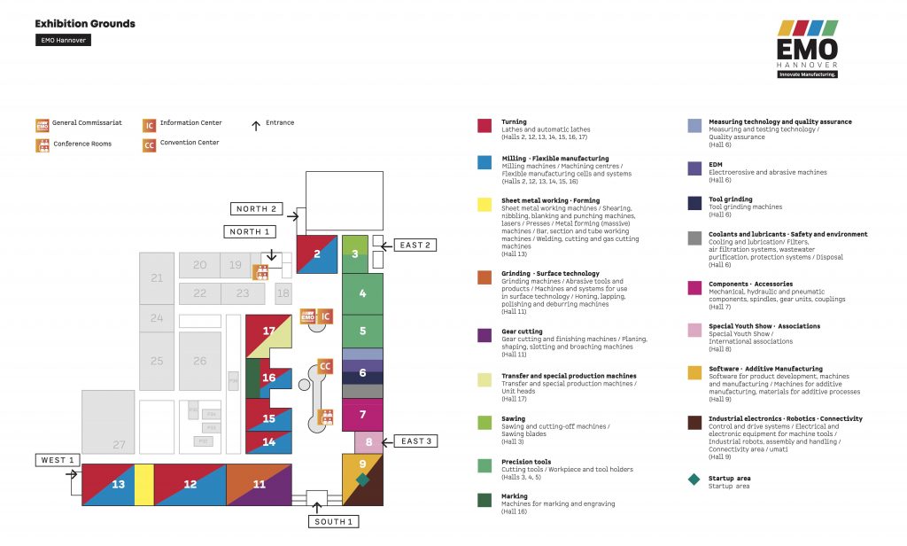 Emo Hannover 2023 Exhibition Grounds Map